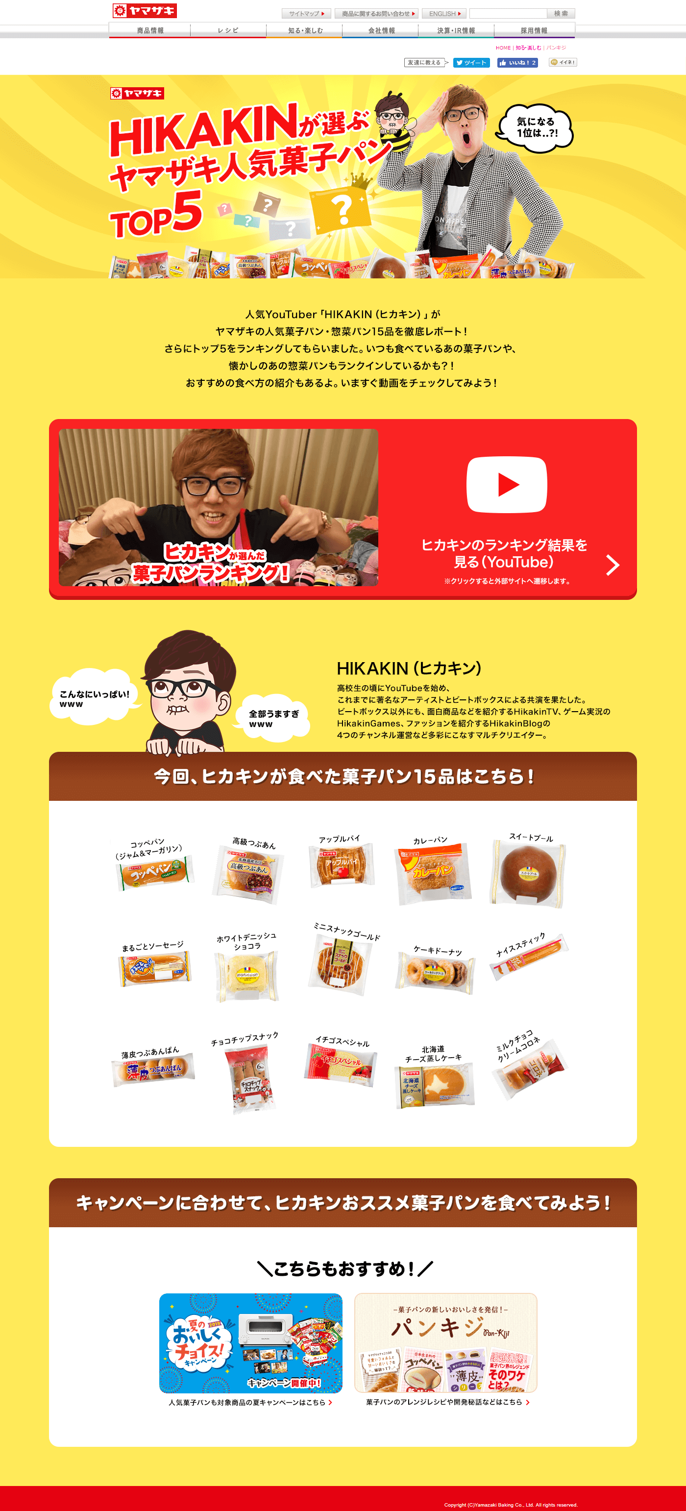 菓子パンランキング